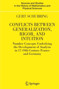 Titelbild: Conflicts Between Generalization, Rigor, and Intuition 9780387228365