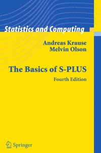 Cover image: The Basics of S-PLUS 4th edition 9780387261096