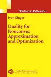 表紙画像: Duality for Nonconvex Approximation and Optimization 9780387283944