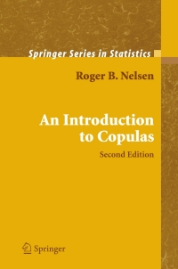 Cover image: An Introduction to Copulas 2nd edition 9780387286594