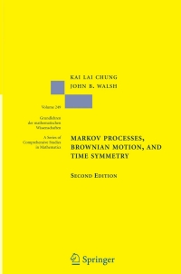 Cover image: Markov Processes, Brownian Motion, and Time Symmetry 2nd edition 9780387220260