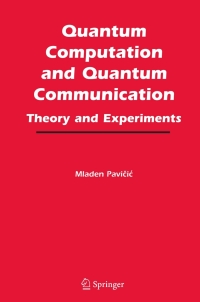 Cover image: Quantum Computation and Quantum Communication: 9780387244129