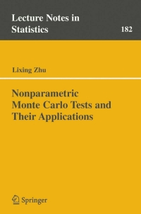 Cover image: Nonparametric Monte Carlo Tests and Their Applications 9780387250380
