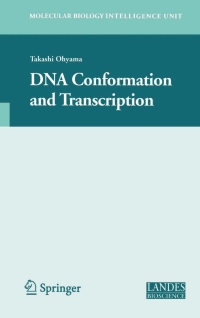 Imagen de portada: DNA Conformation and Transcription 1st edition 9780387255798