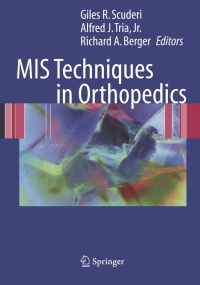 Imagen de portada: MIS Techniques in Orthopedics 1st edition 9780387242101