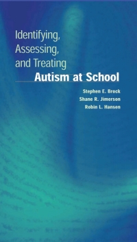 Cover image: Identifying, Assessing, and Treating Autism at School 9780387296012