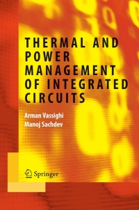 Cover image: Thermal and Power Management of Integrated Circuits 9780387257624