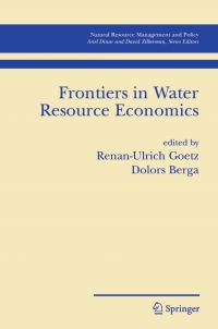 Cover image: Frontiers in Water Resource Economics 1st edition 9780387300559