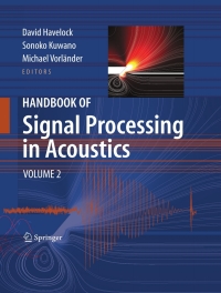 Imagen de portada: Handbook of Signal Processing in Acoustics 1st edition 9780387776989