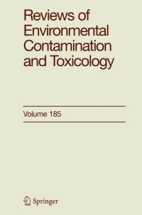 Omslagafbeelding: Reviews of Environmental Contamination and Toxicology 185 1st edition 9780387255262