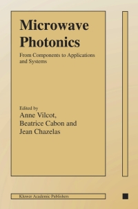 صورة الغلاف: Microwave Photonics 1st edition 9781402073625