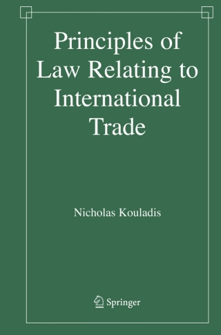 Cover image: Principles of Law Relating to International Trade 9781489991010