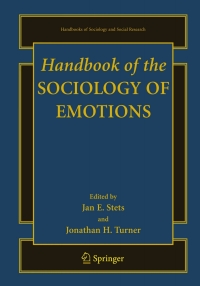 Cover image: Handbook of the Sociology of Emotions 1st edition 9780387307138