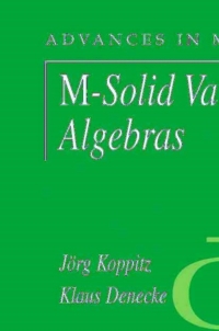 Cover image: M-Solid Varieties of Algebras 9780387308043