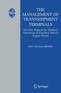 Cover image: The Management of Transshipment Terminals 9780387308531