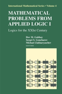 صورة الغلاف: Mathematical Problems from Applied Logic I 1st edition 9780387286884