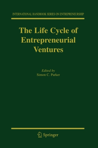 Cover image: The Life Cycle of Entrepreneurial Ventures 9781441940728