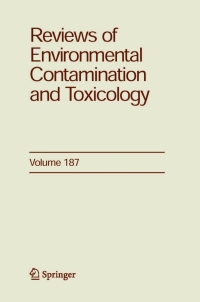 Imagen de portada: Reviews of Environmental Contamination and Toxicology 187 1st edition 9780387302379