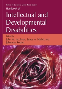 表紙画像: Handbook of Intellectual and Developmental Disabilities 9780387887142