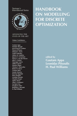 صورة الغلاف: Handbook on Modelling for Discrete Optimization 1st edition 9780387329413