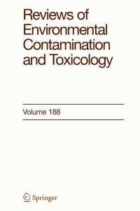 Imagen de portada: Reviews of Environmental Contamination and Toxicology 188 1st edition 9780387319117