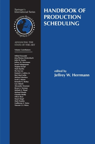 Cover image: Handbook of Production Scheduling 1st edition 9780387331157