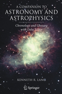 Omslagafbeelding: A Companion to Astronomy and Astrophysics 9780387307343