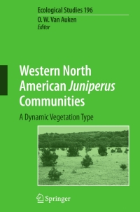 Cover image: Western North American Juniperus Communities 1st edition 9780387340029