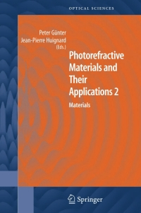 صورة الغلاف: Photorefractive Materials and Their Applications 2 1st edition 9780387339245