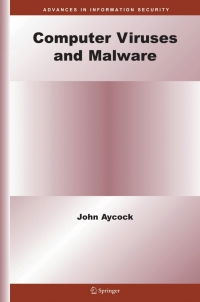 Cover image: Computer Viruses and Malware 9780387302362