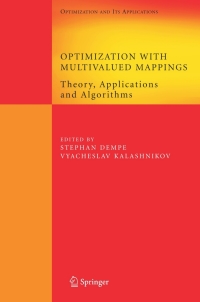 Omslagafbeelding: Optimization with Multivalued Mappings 1st edition 9780387342207
