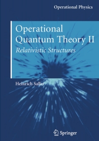 Cover image: Operational Quantum Theory II 9780387297767