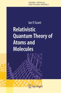 Cover image: Relativistic Quantum Theory of Atoms and Molecules 9780387346717