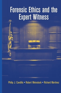 Cover image: Forensic Ethics and the Expert Witness 9780387353807