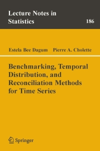 Cover image: Benchmarking, Temporal Distribution, and Reconciliation Methods for Time Series 9780387311029