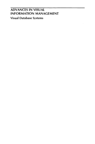 Cover image: Advances in Visual Information Management 1st edition 9780792378358