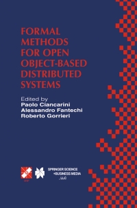 Imagen de portada: Formal Methods for Open Object-Based Distributed Systems 1st edition 9780792384298