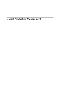 Cover image: Global Production Management 1st edition 9780792386056