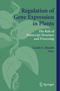 Cover image: Regulation of Gene Expression in Plants 1st edition 9780387354491