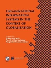 Cover image: Organizational Information Systems in the Context of Globalization 1st edition 9781402074882