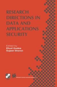 Imagen de portada: Research Directions in Data and Applications Security 1st edition 9780387356976