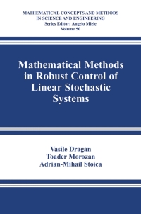 صورة الغلاف: Mathematical Methods in Robust Control of Linear Stochastic Systems 9780387305233