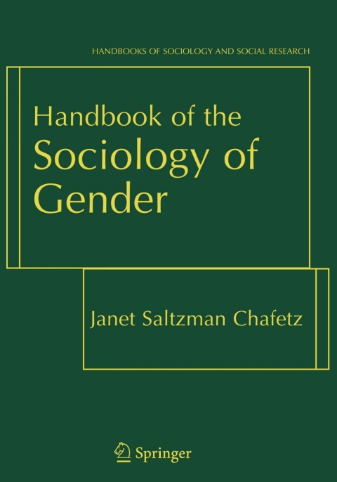 Handbook of the Sociology of Gender, 1st Edition - FULL INSTANT DOWNLOAD | PDF DOCX EPUB