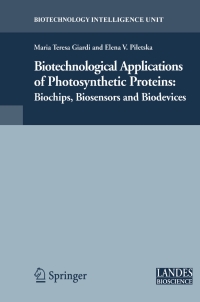Imagen de portada: Biotechnological Applications of Photosynthetic Proteins 9780387330099