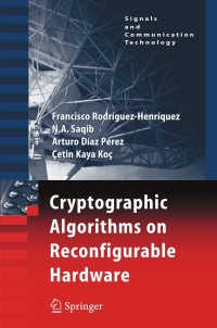 Cover image: Cryptographic Algorithms on Reconfigurable Hardware 9780387338835