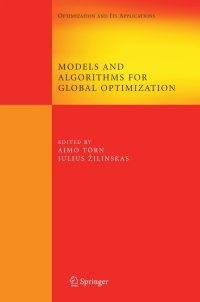 Cover image: Models and Algorithms for Global Optimization 1st edition 9780387367200