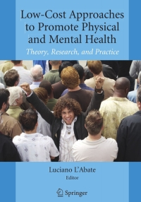 Imagen de portada: Low-Cost Approaches to Promote Physical and Mental Health 1st edition 9780387368986