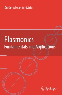 Cover image: Plasmonics: Fundamentals and Applications 9780387331508