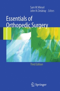 Cover image: Essentials of Orthopedic Surgery 3rd edition 9780387321653