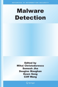 表紙画像: Malware Detection 1st edition 9780387327204